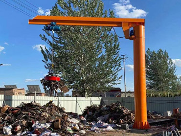 กลางแจ้งไฟฟ้า 360 องศาหมุน jib crane